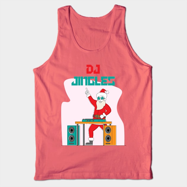 DJ Jingles Santa Tank Top by Bro Aesthetics